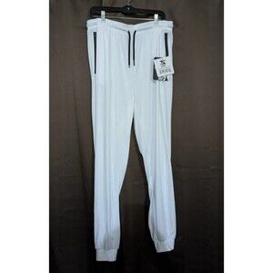 XPC Men’s White Sweat Jogger Pants Zip Pockets XXL NWT Activewear Athleisure